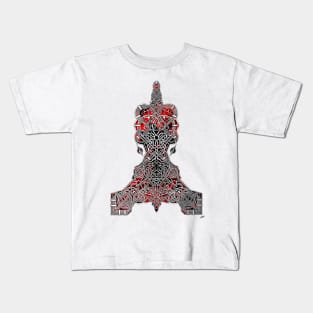 Mjolnir - Thor's Hammer Nordic Knotwork Kids T-Shirt